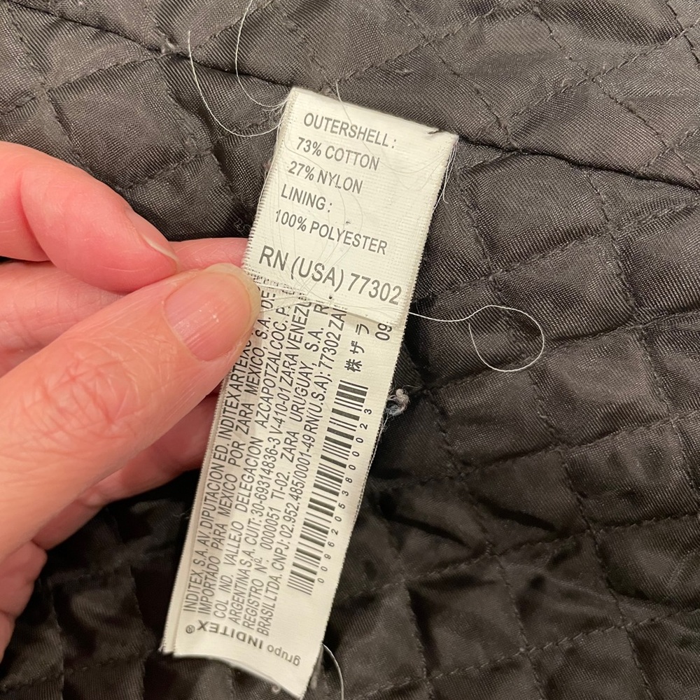 Zara Basic Black Zippered Winter Jacket - Size S - image 8